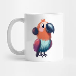 Cute Parrot Drawing Mug